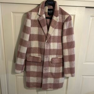BoohooMAN Plaid Coat